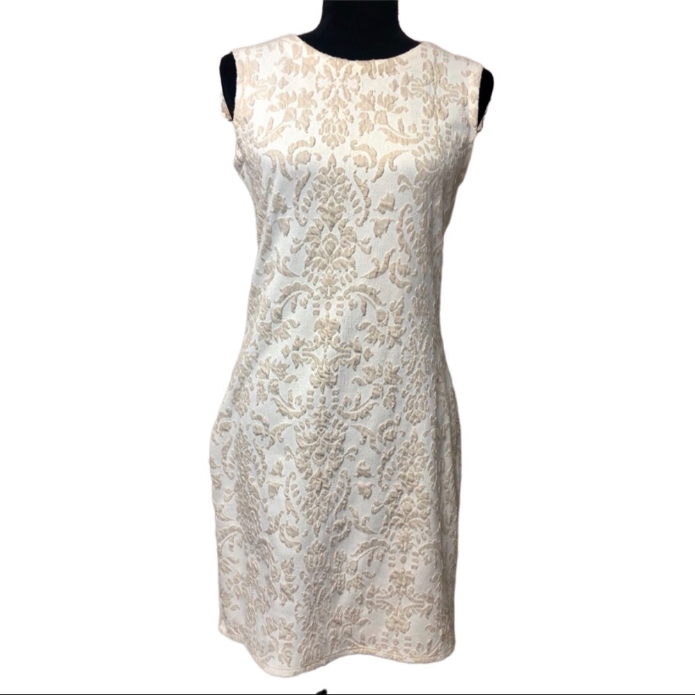 Strazzi Damask Sleeveless Dress